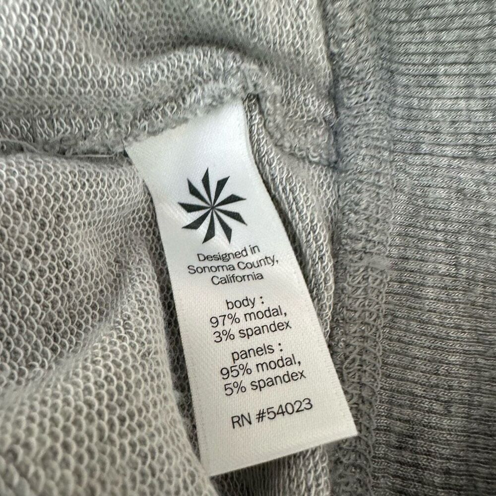 Athleta Sweatshirt Dress Criss Cross Hem Heather Gray Long Sleeve Knit Casual S - Picture 8 of 10